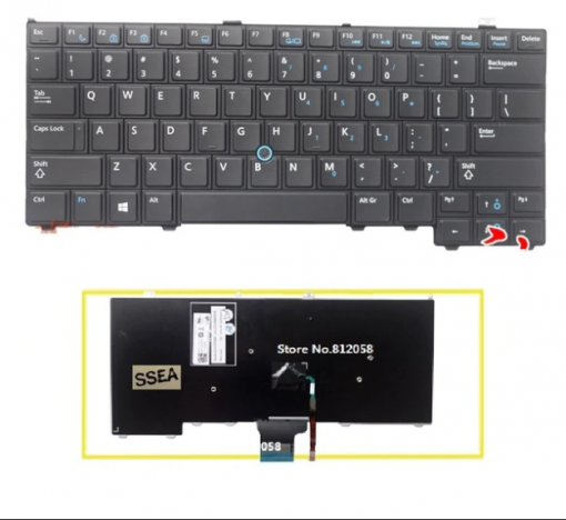 Thay Ban Phim Laptop Dell Latitude 12 14 7000, E7420 E7240 E7440 E7240 E7440 (chuot)