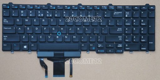 Thay Ban Phim Laptop Dell Latitude E5550 E5570, Precision 3520 7510 7520 7530 7720 E5550 (den)