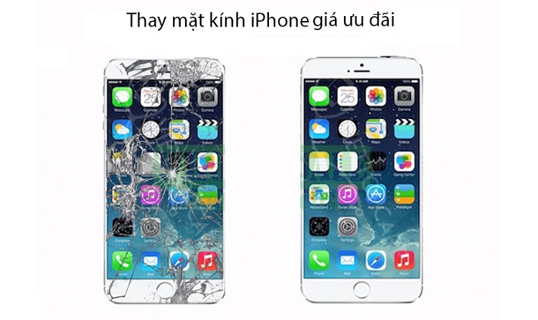 Thay ép Mặt Kính Iphone Giá Rẻ Biên Hòa