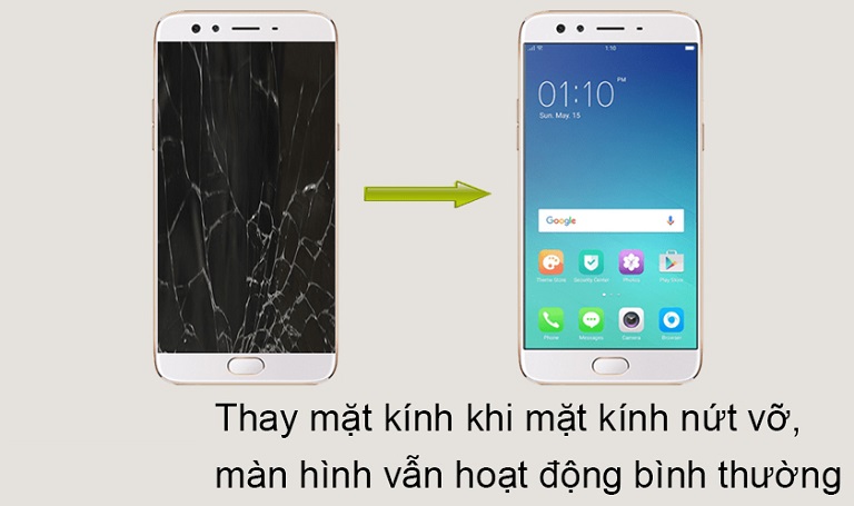 Thay Ep Kinh Oppo F3 Plus Tai Bien Hoa 0